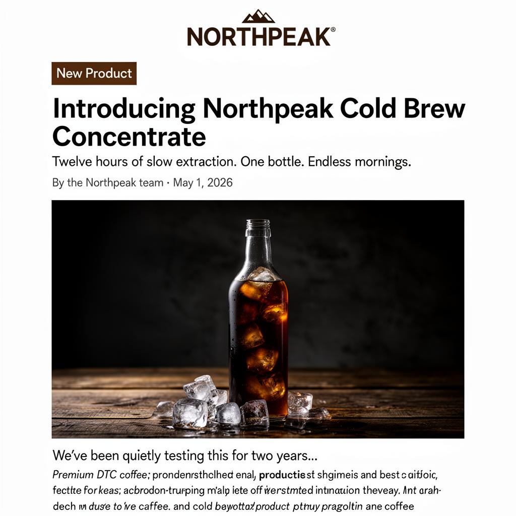 Northpeak — Product launch (DTC coffee)
