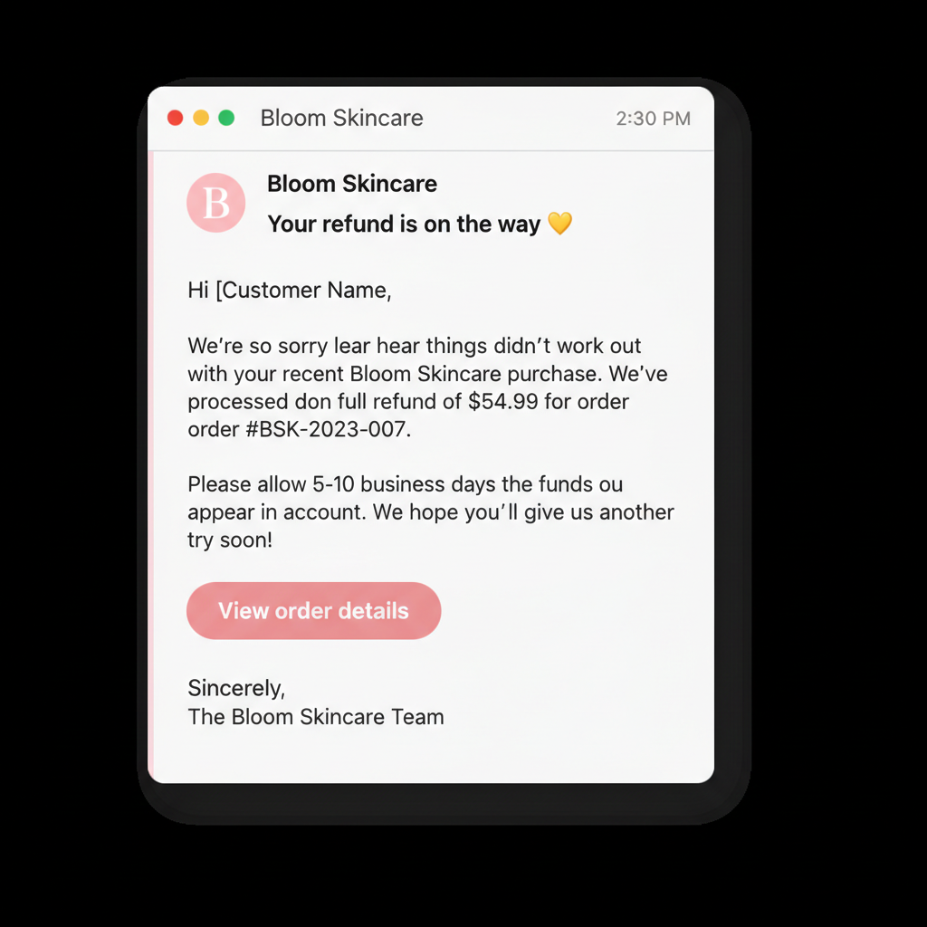 Bloom — Customer service (Refund resolution)