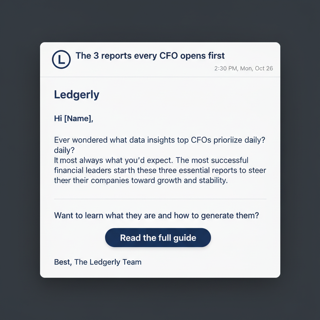Ledgerly — Lead nurture (Day 7 value)
